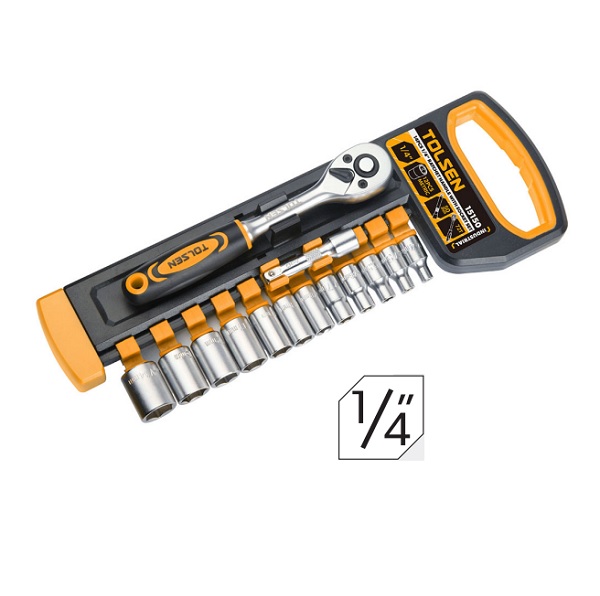 Serie 12 Chiavi a Bussola con Cricchetto 1/4"